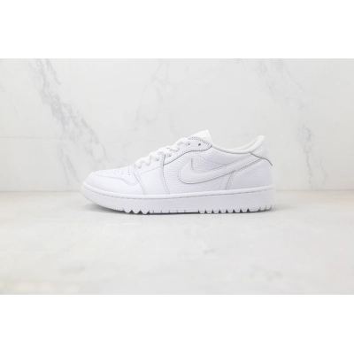 Air Jordan 1 Low Golf Triple White 01
