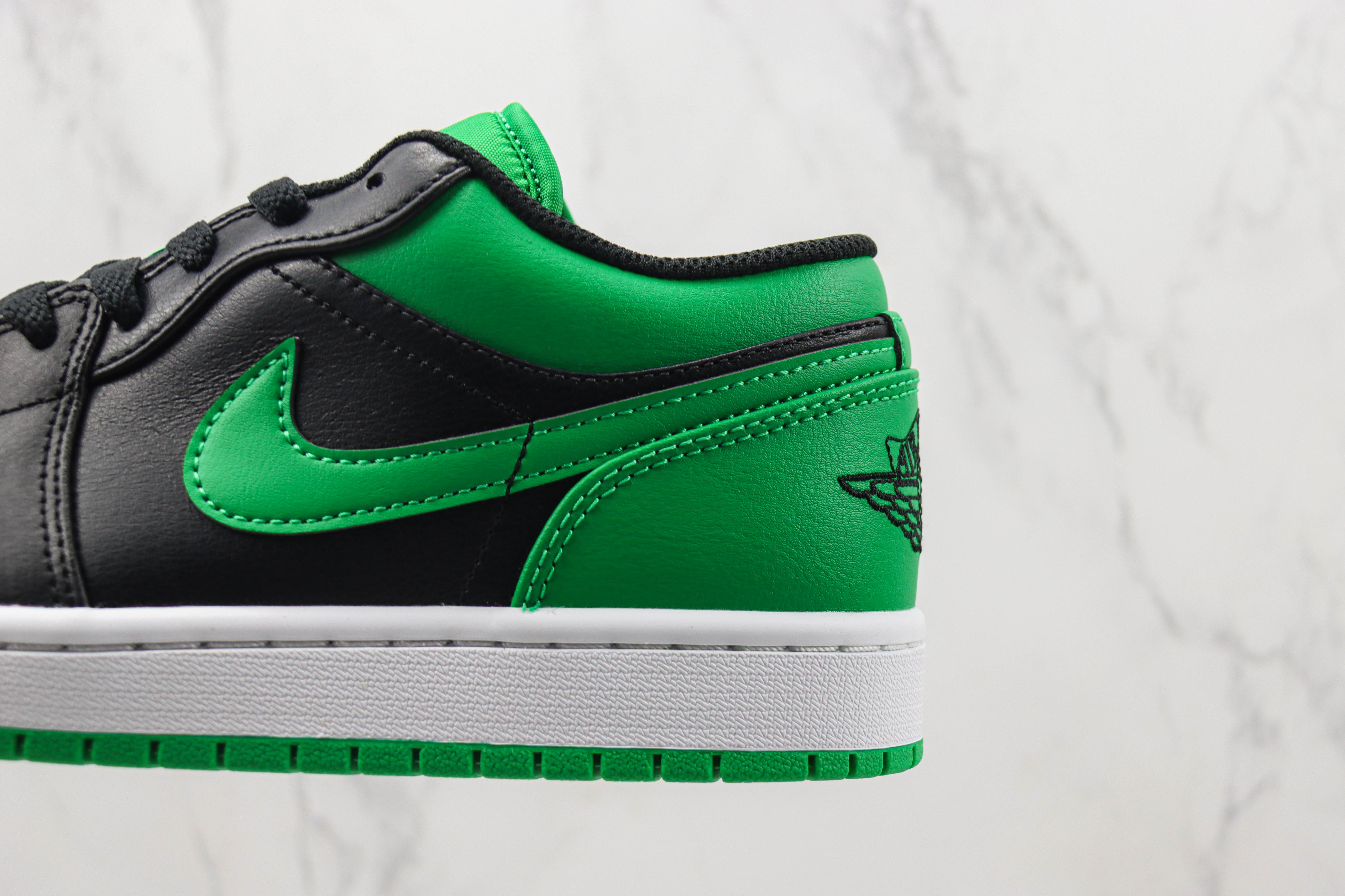 Air Jordan 1 Low “Lucky Green”Black Green Toes