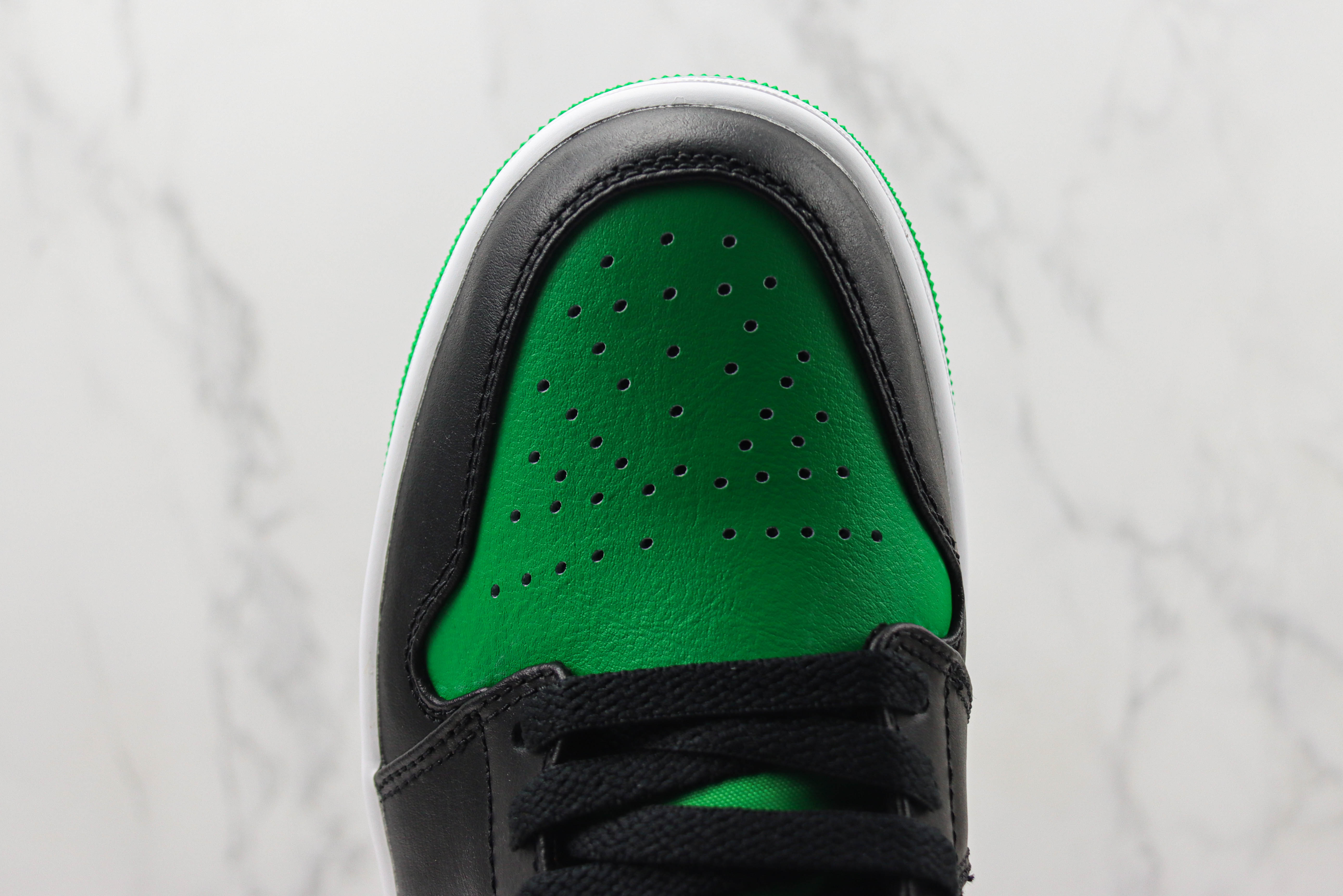 Air Jordan 1 Low “Lucky Green”Black Green Toes