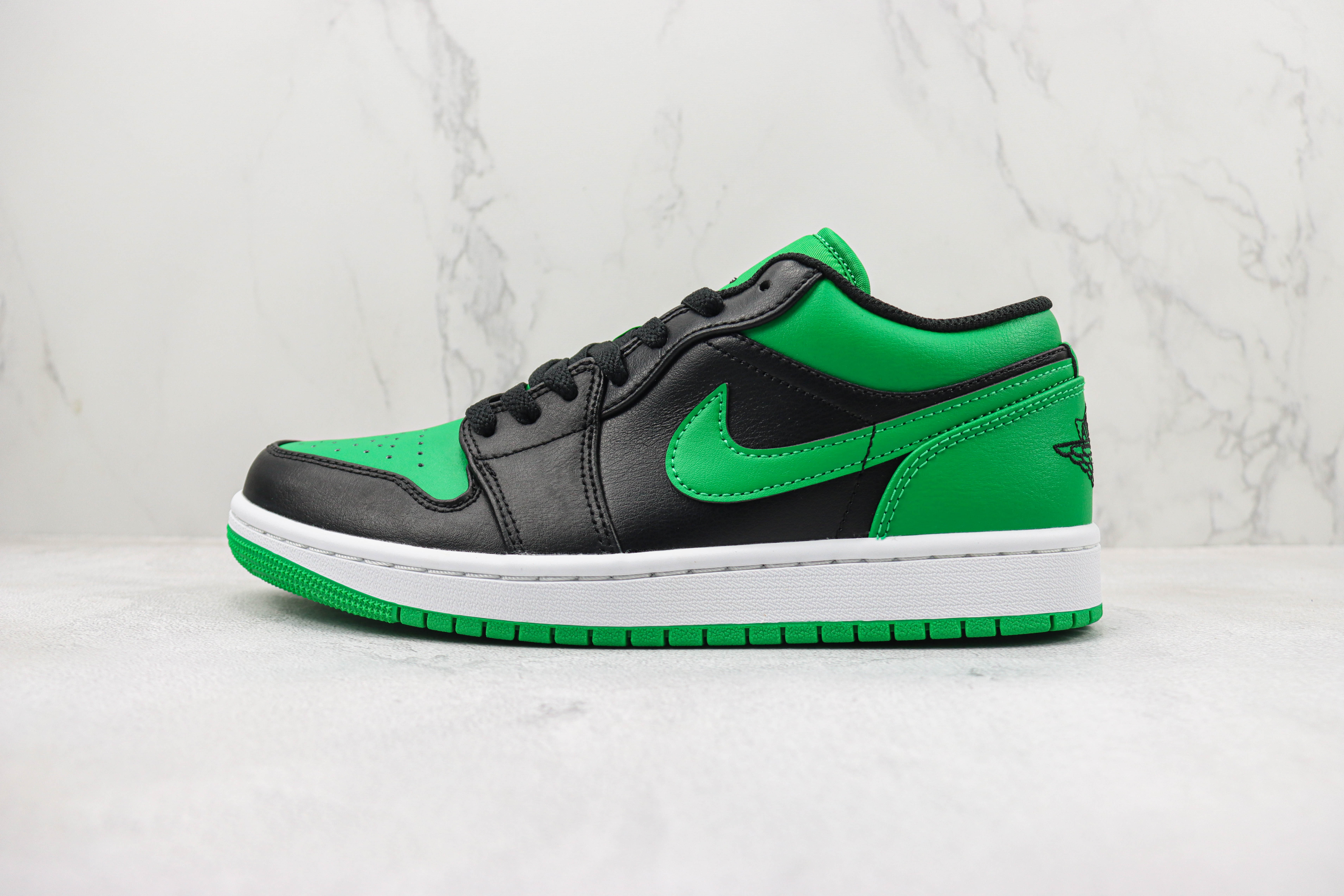 Air Jordan 1 Low “Lucky Green”Black Green Toes