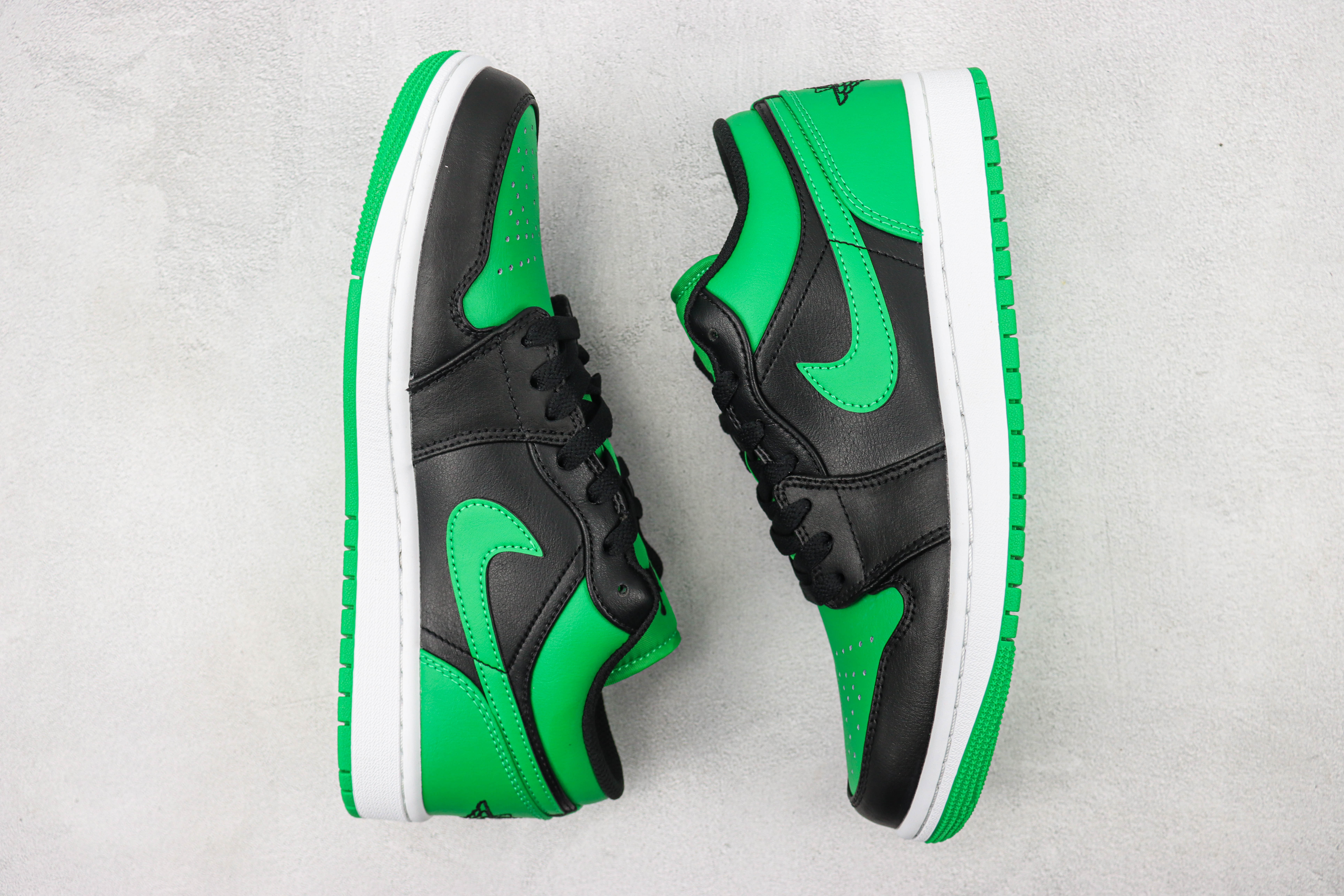 Air Jordan 1 Low “Lucky Green”Black Green Toes