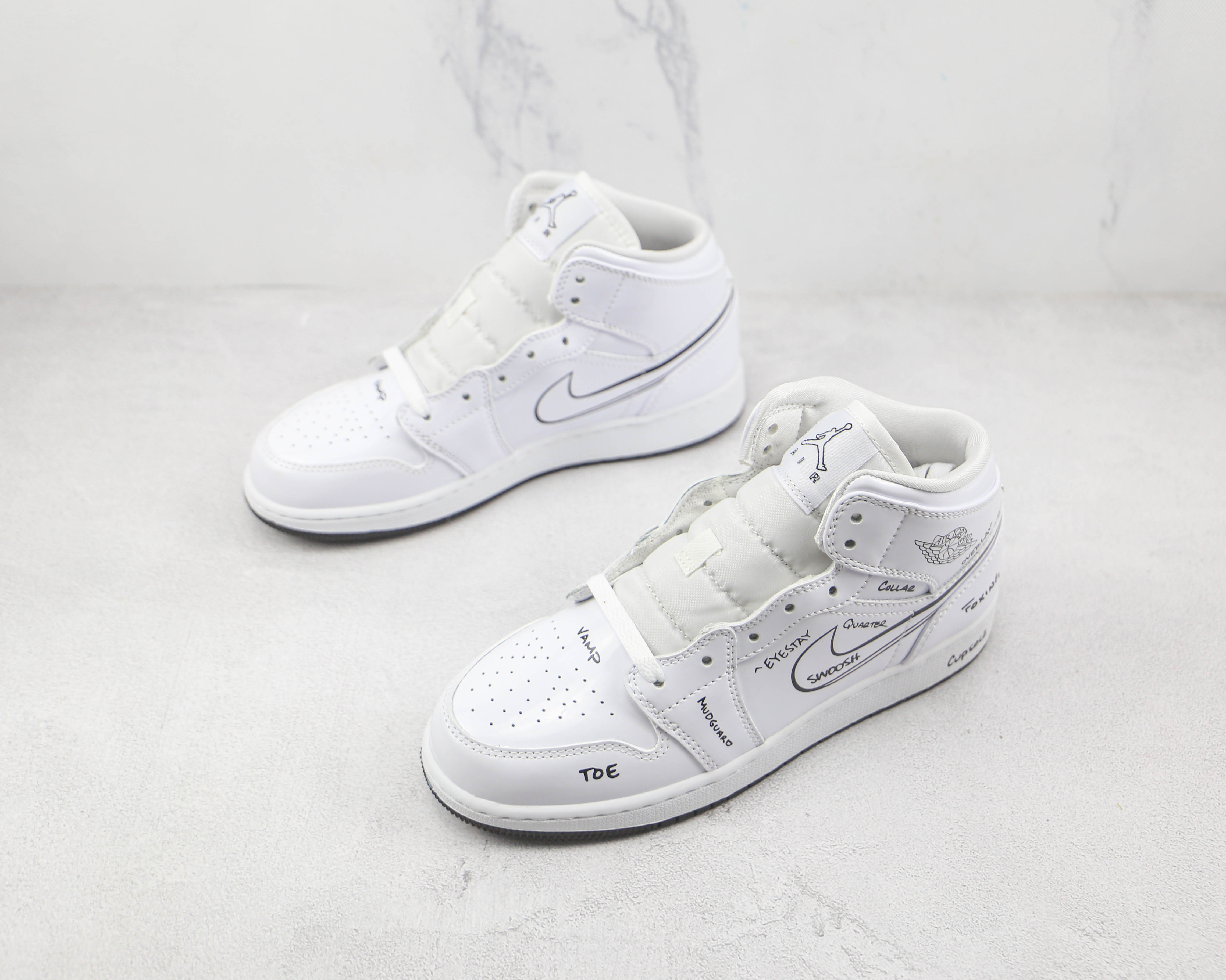 Air Jordan 1 Graffiti White