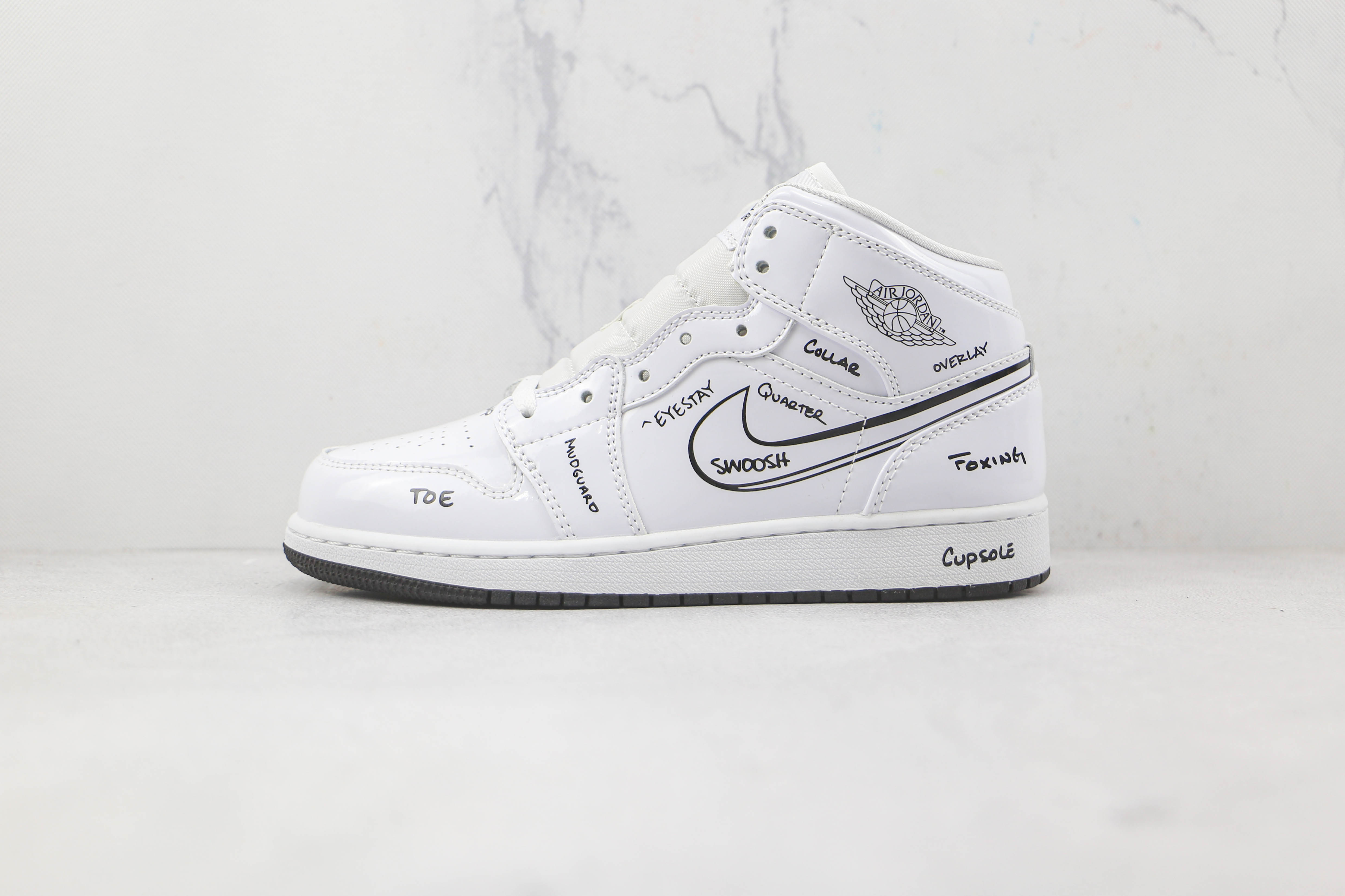 Air Jordan 1 Graffiti White