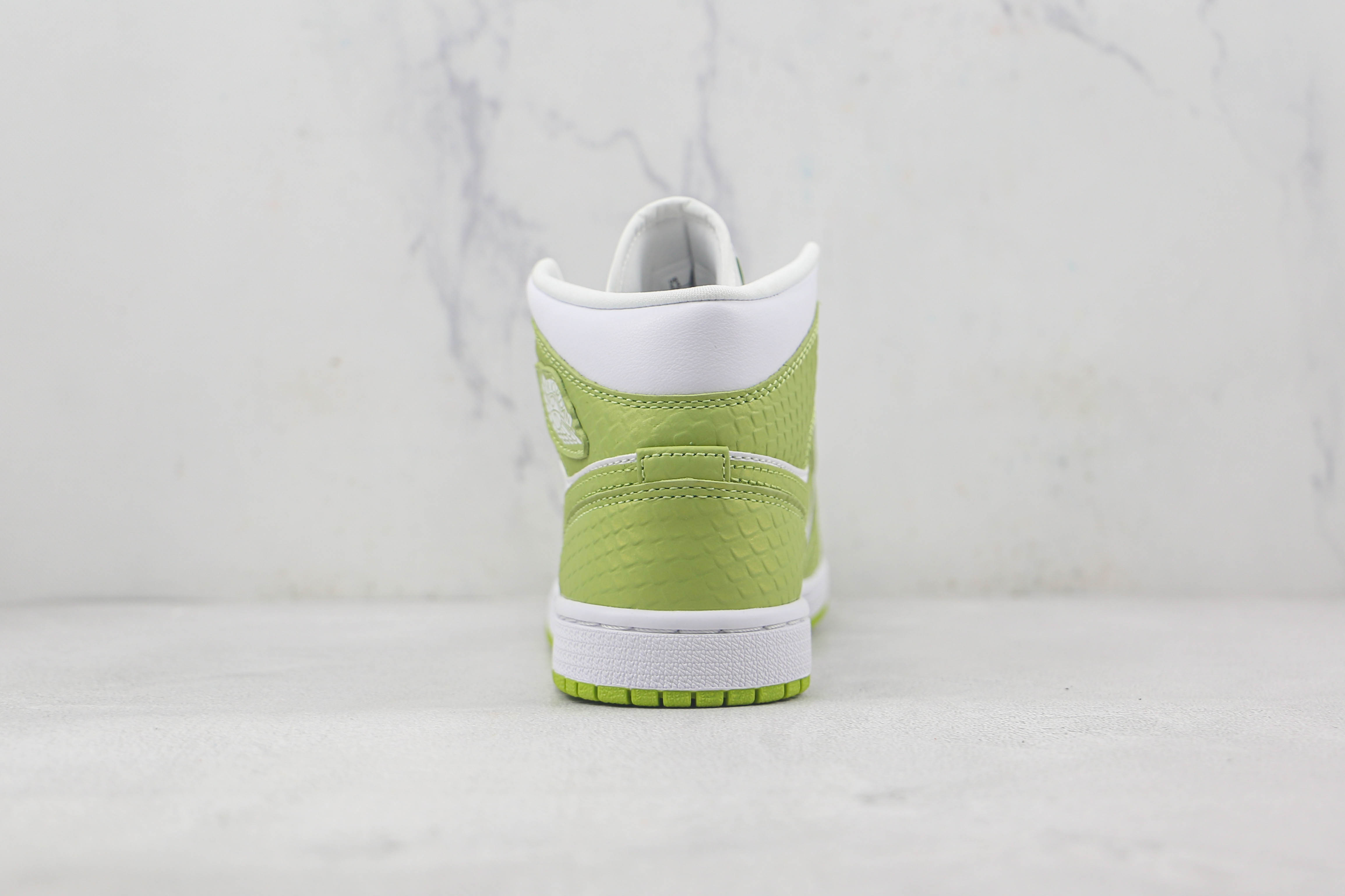 Air Jordan 1 Snake Pattern White Green