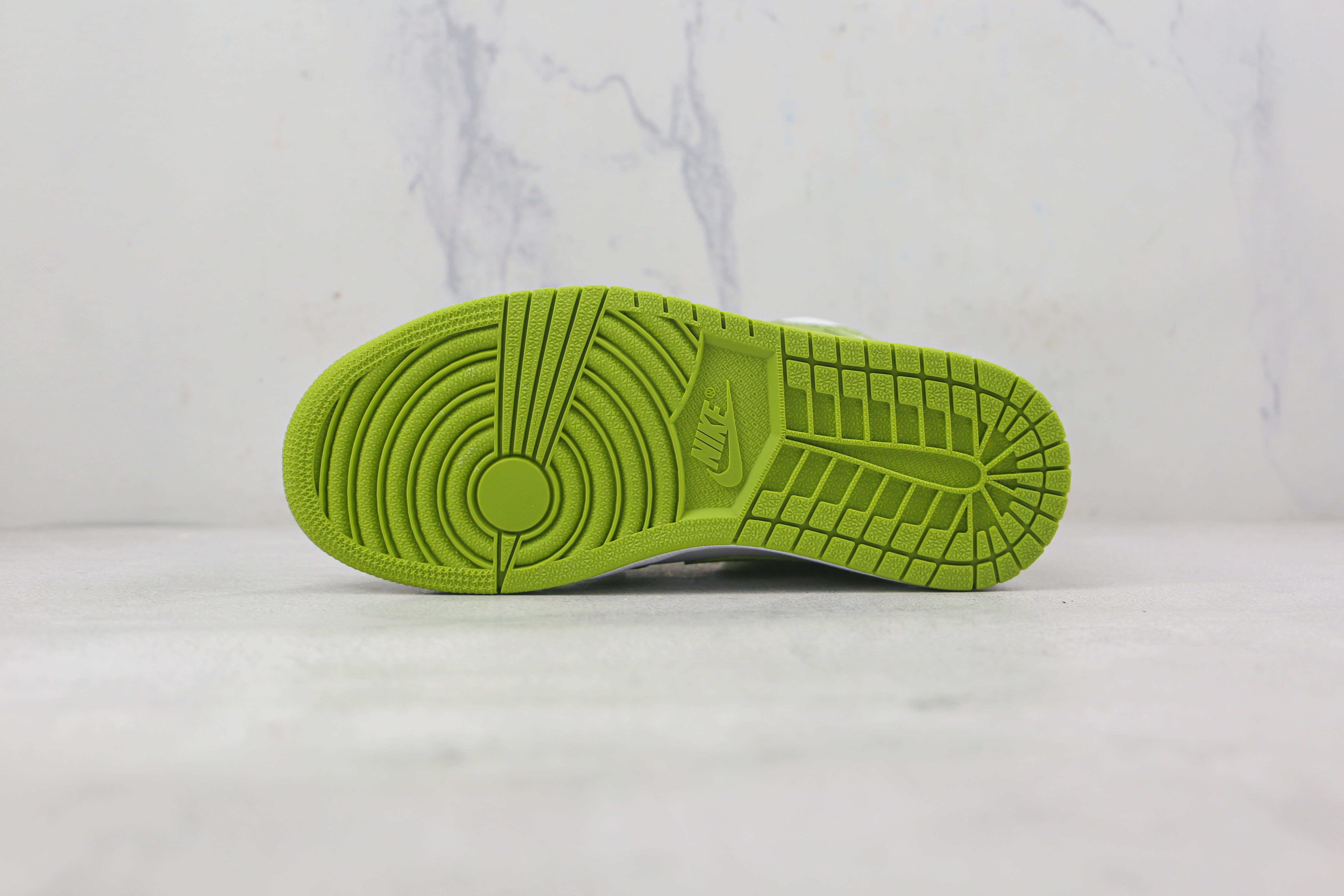 Air Jordan 1 Snake Pattern White Green