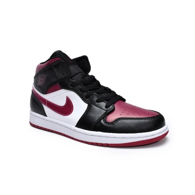 Air Jordan 1 Mid Bred Toe 02