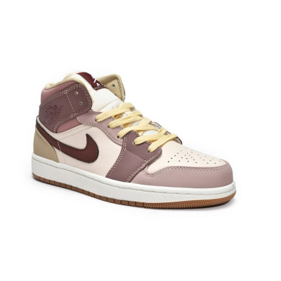 Air Jordan 1 Mid Brown Tan 02