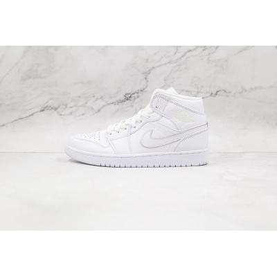 Air Jordan 1 Mid White 01
