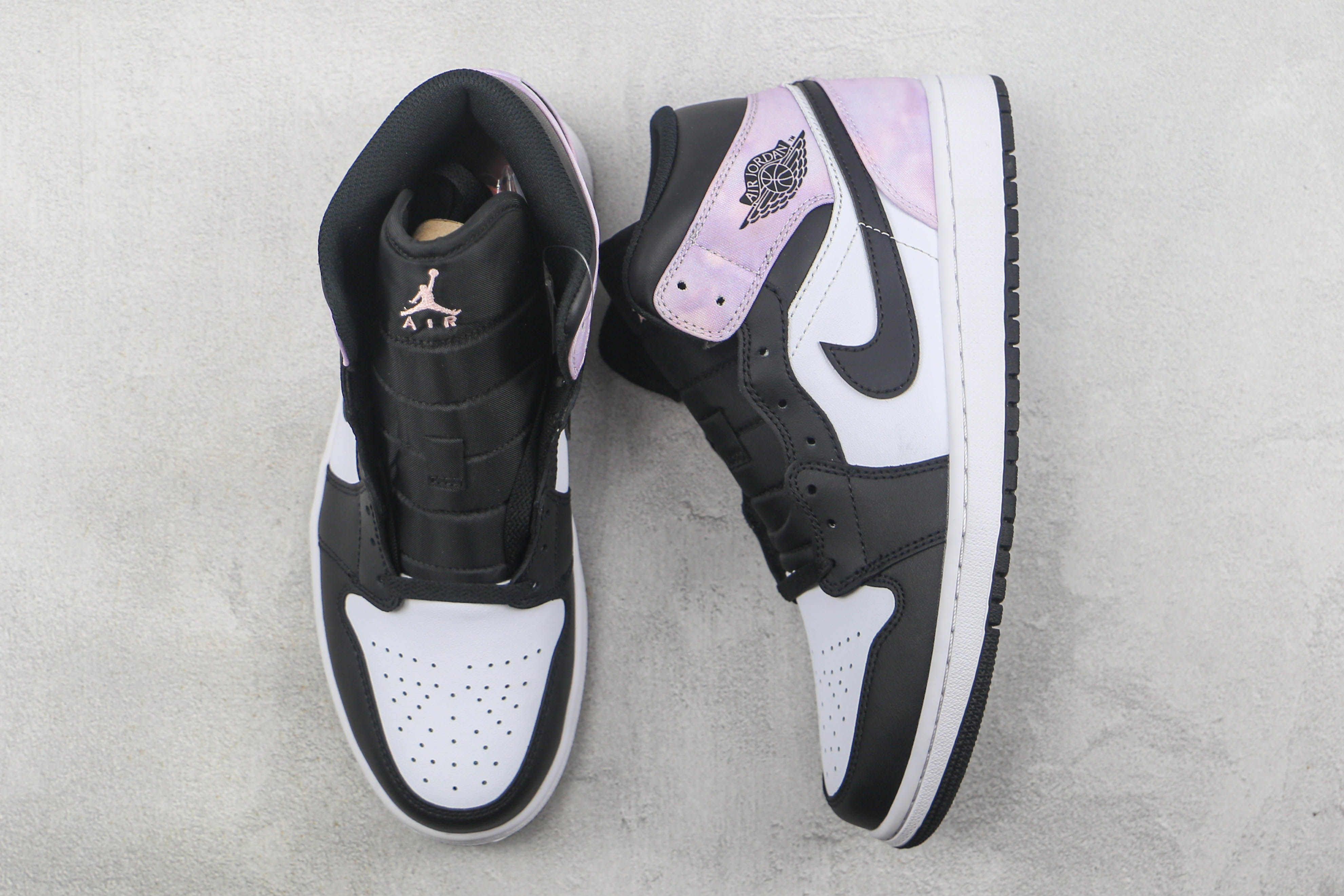 Air Jordan 1 Black White Purple