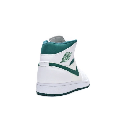 Air Jordan 1 Mid White Mystic Green 02