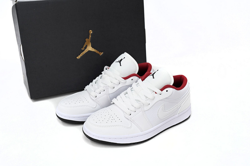 Air Jordan 1 Low All-white Red