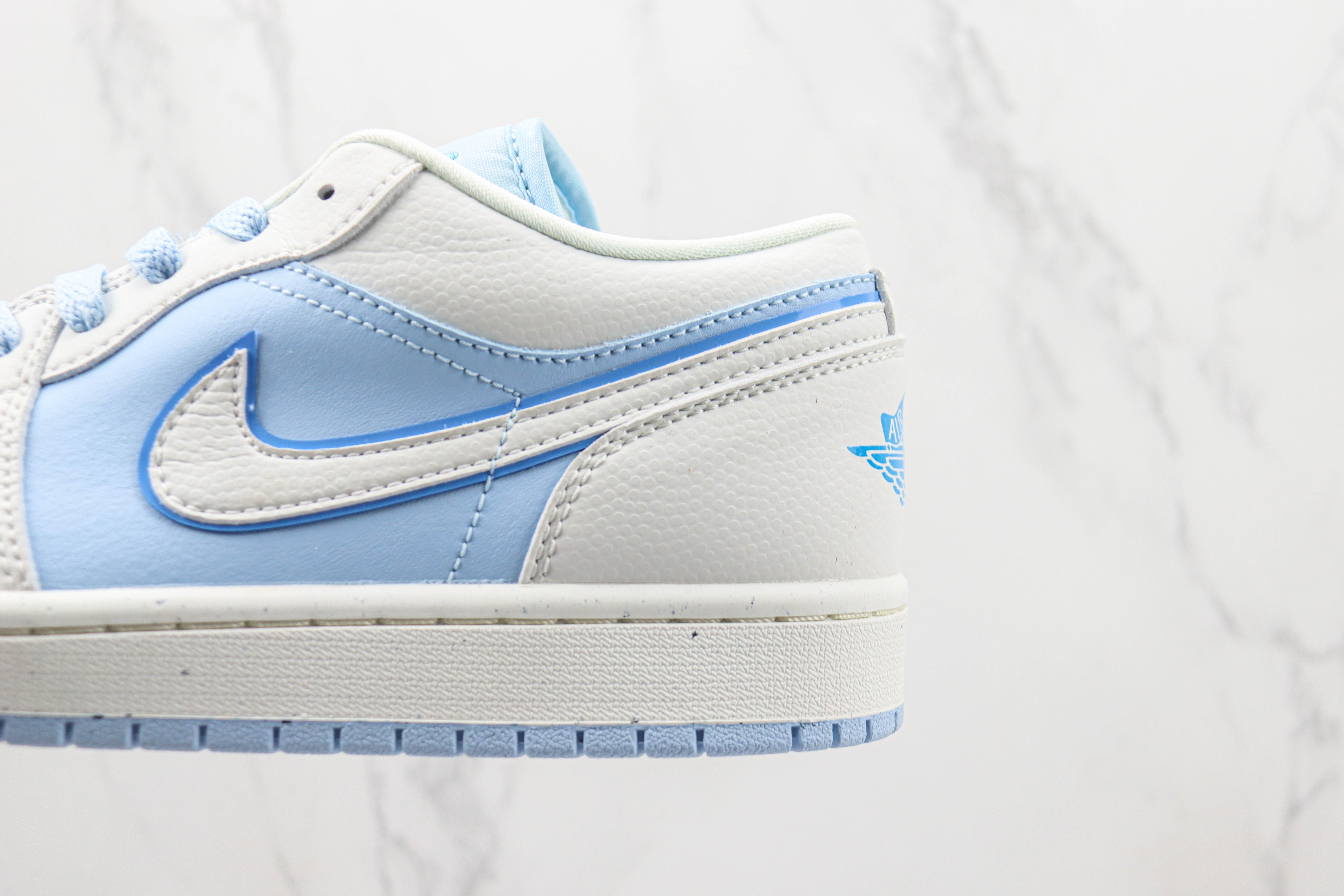 Air Jordan 1 Low Light Blue And White