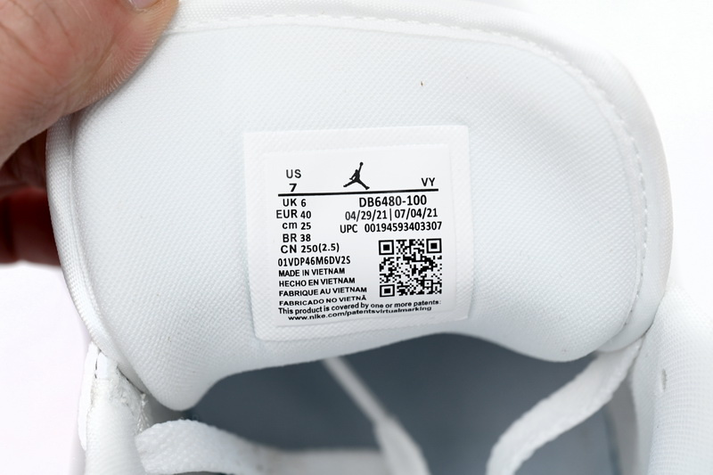 Air Jordan 1 Low Quilted “Triple White”