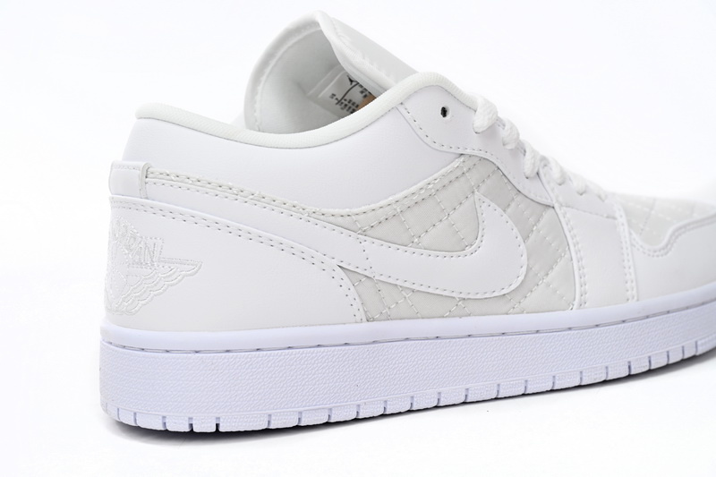 Air Jordan 1 Low Quilted “Triple White”