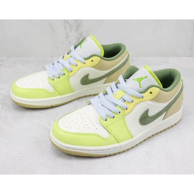 Air Jordan aj1 Low Green White 02