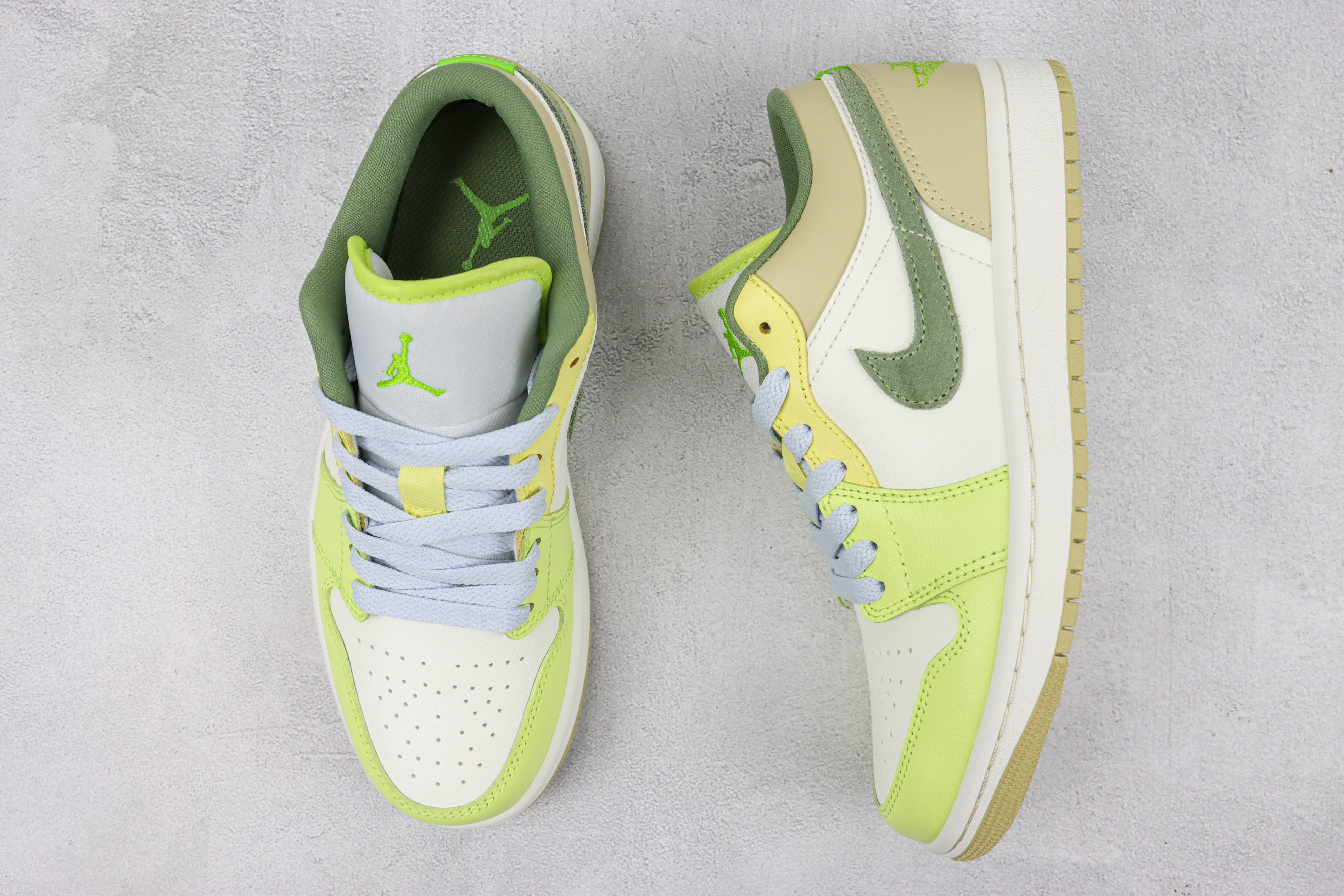 Air Jordan aj1 Low Green White