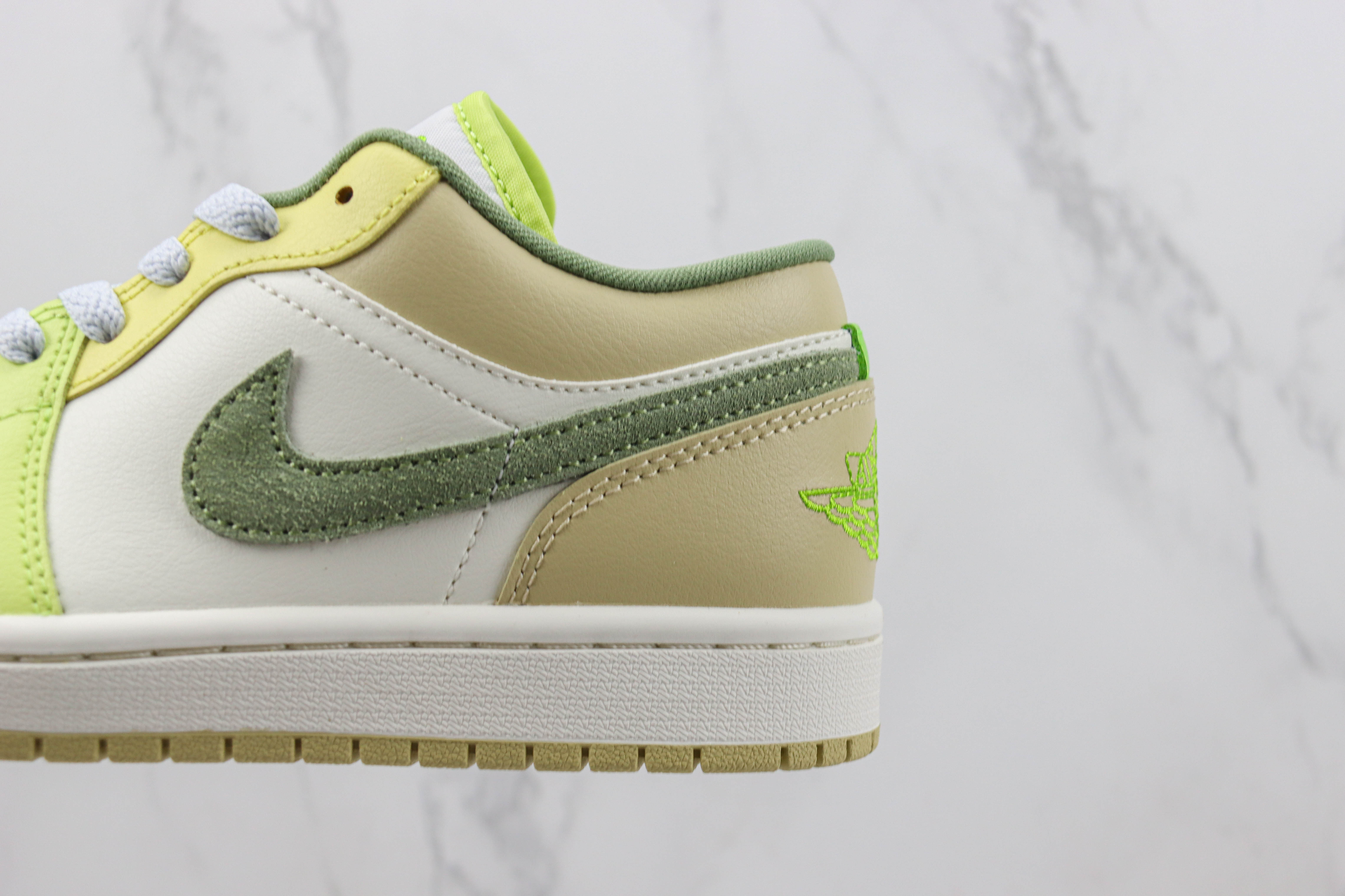Air Jordan aj1 Low Green White