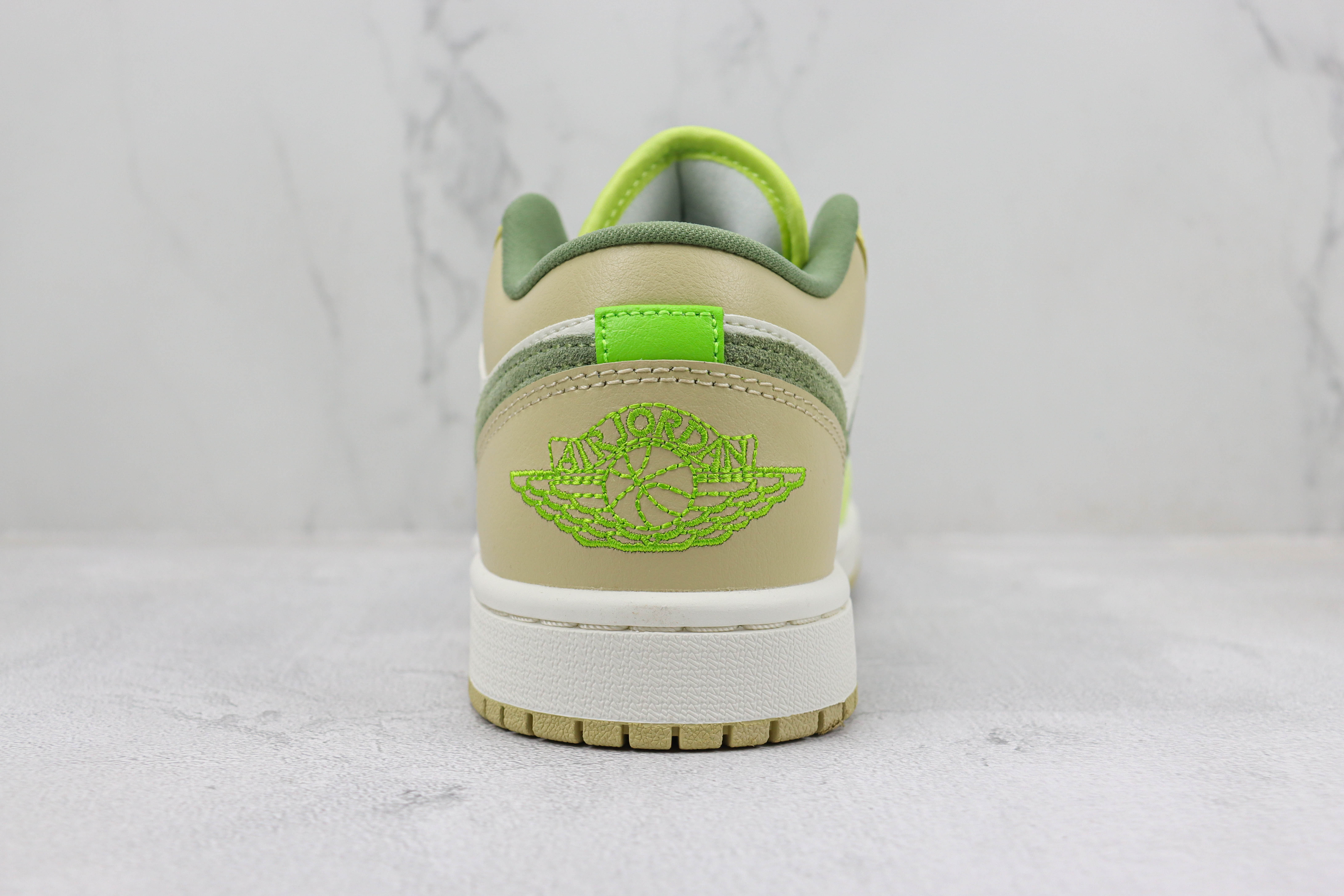 Air Jordan aj1 Low Green White