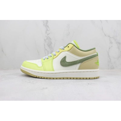 Air Jordan aj1 Low Green White 01