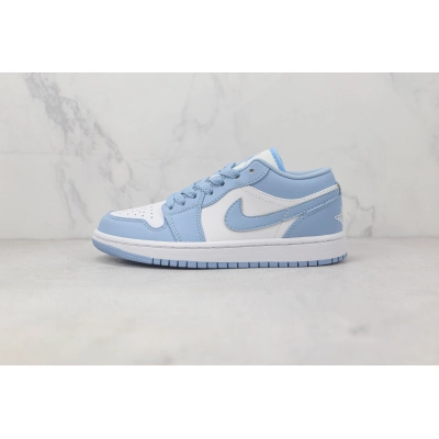 Travis Scott x Air Jordan 1 Low White Blue 01