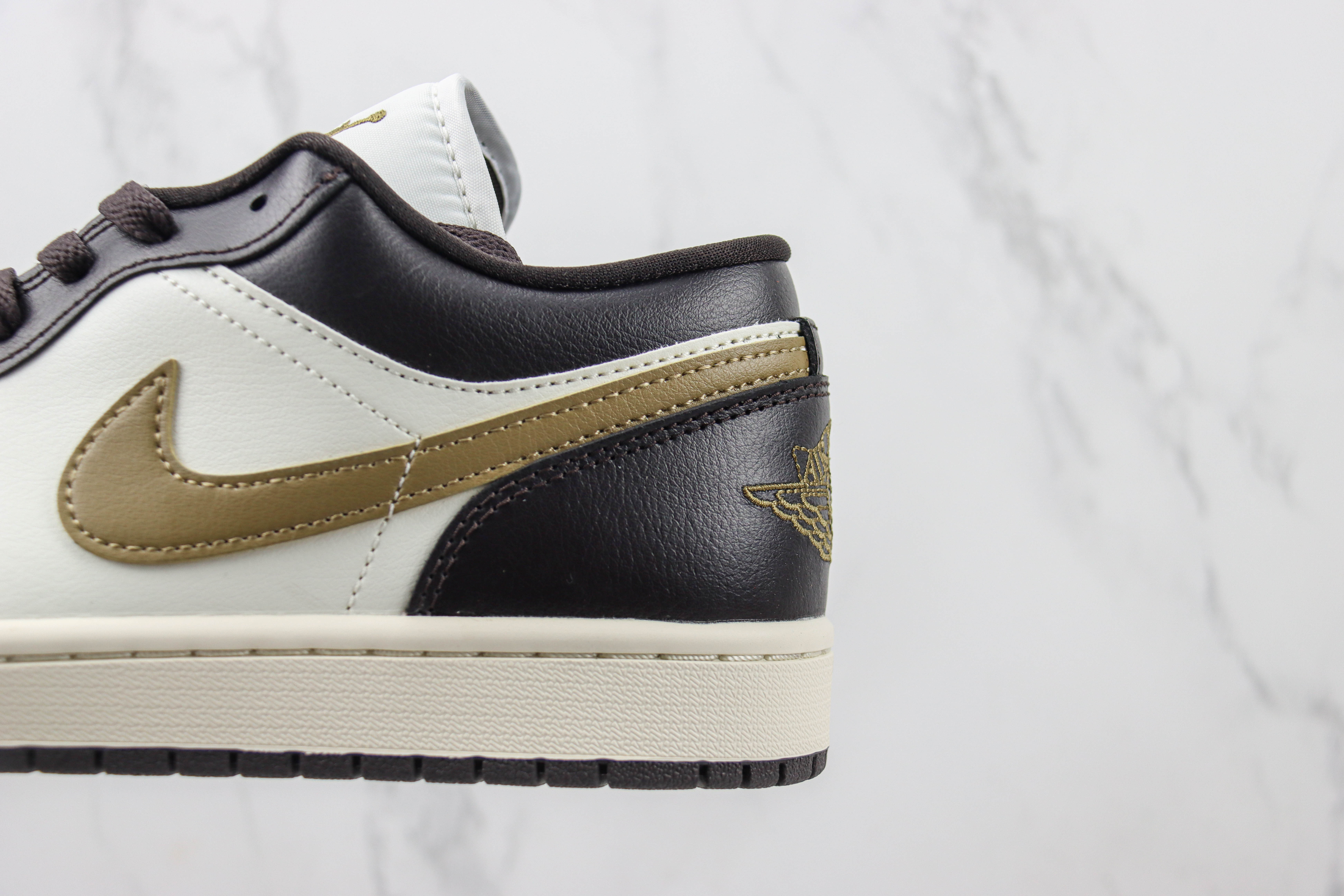 Air Jordan 1 Low Black And White Brown