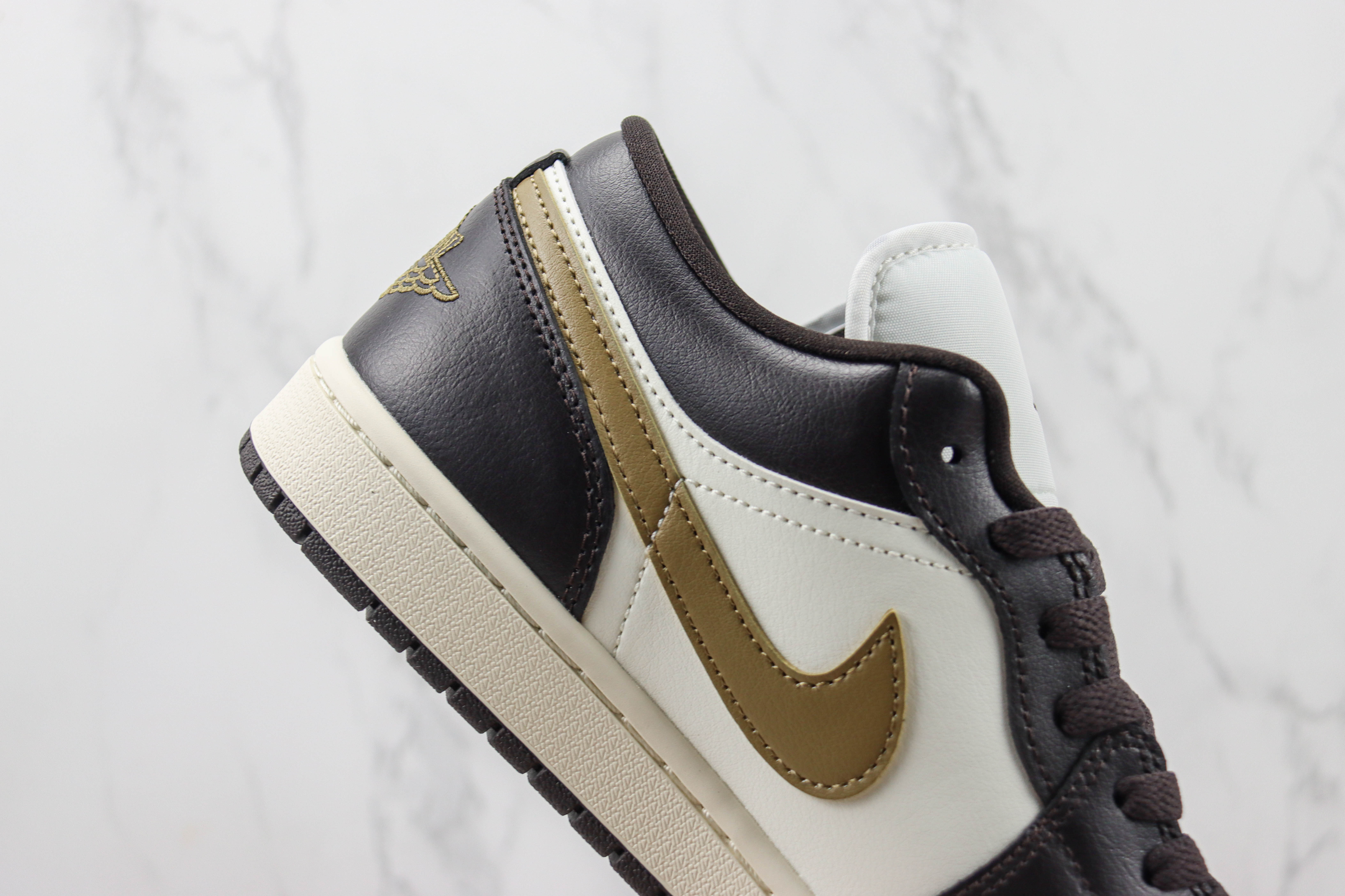 Air Jordan 1 Low Black And White Brown