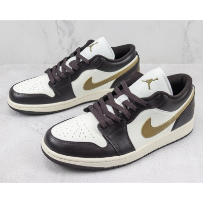 Air Jordan 1 Low Black And White Brown 02