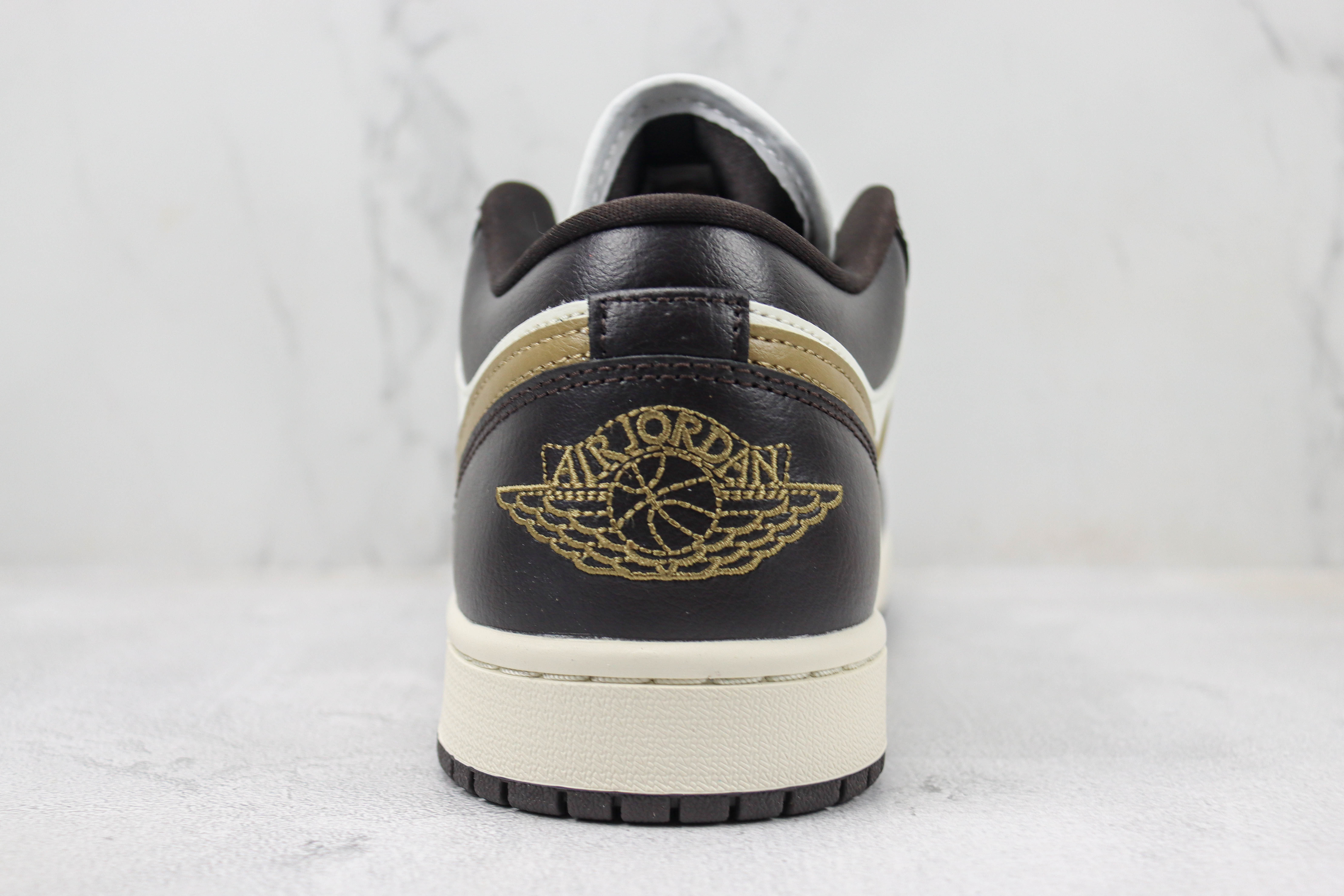 Air Jordan 1 Low Black And White Brown