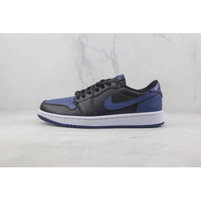 Air Jordan 1 Low Black Blue 01