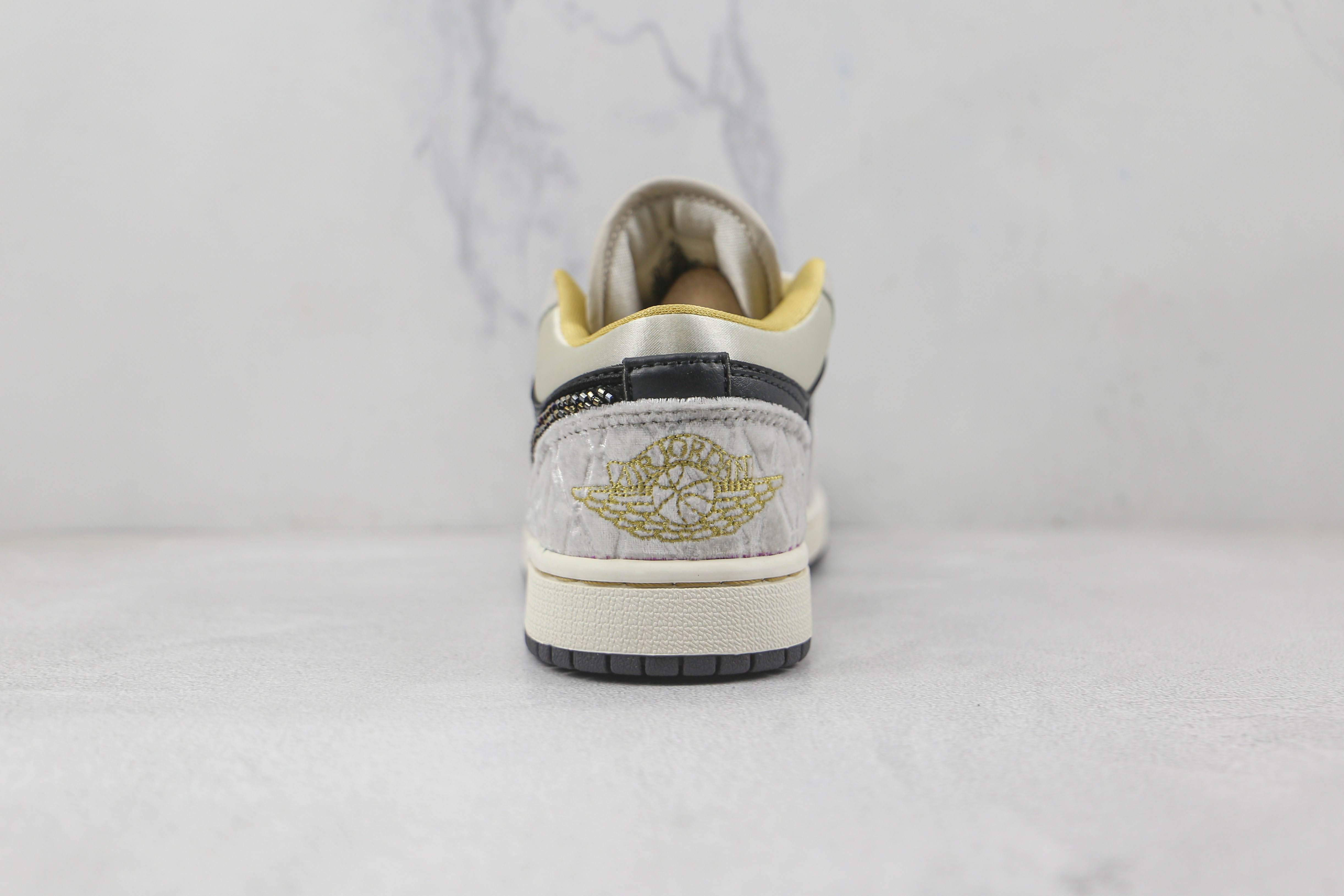 Air Jordan 1 Low Black Grey Silk