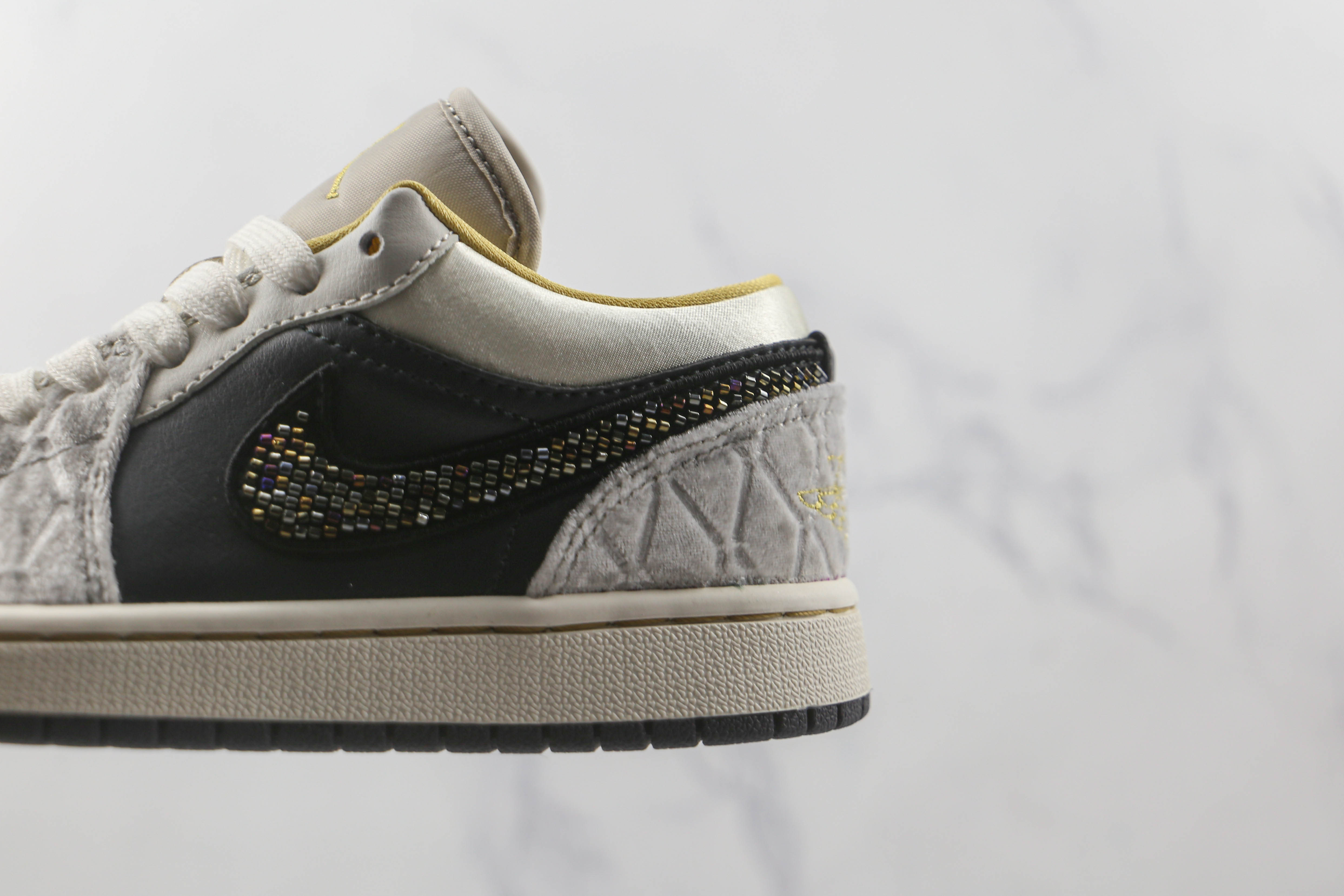 Air Jordan 1 Low Black Grey Silk