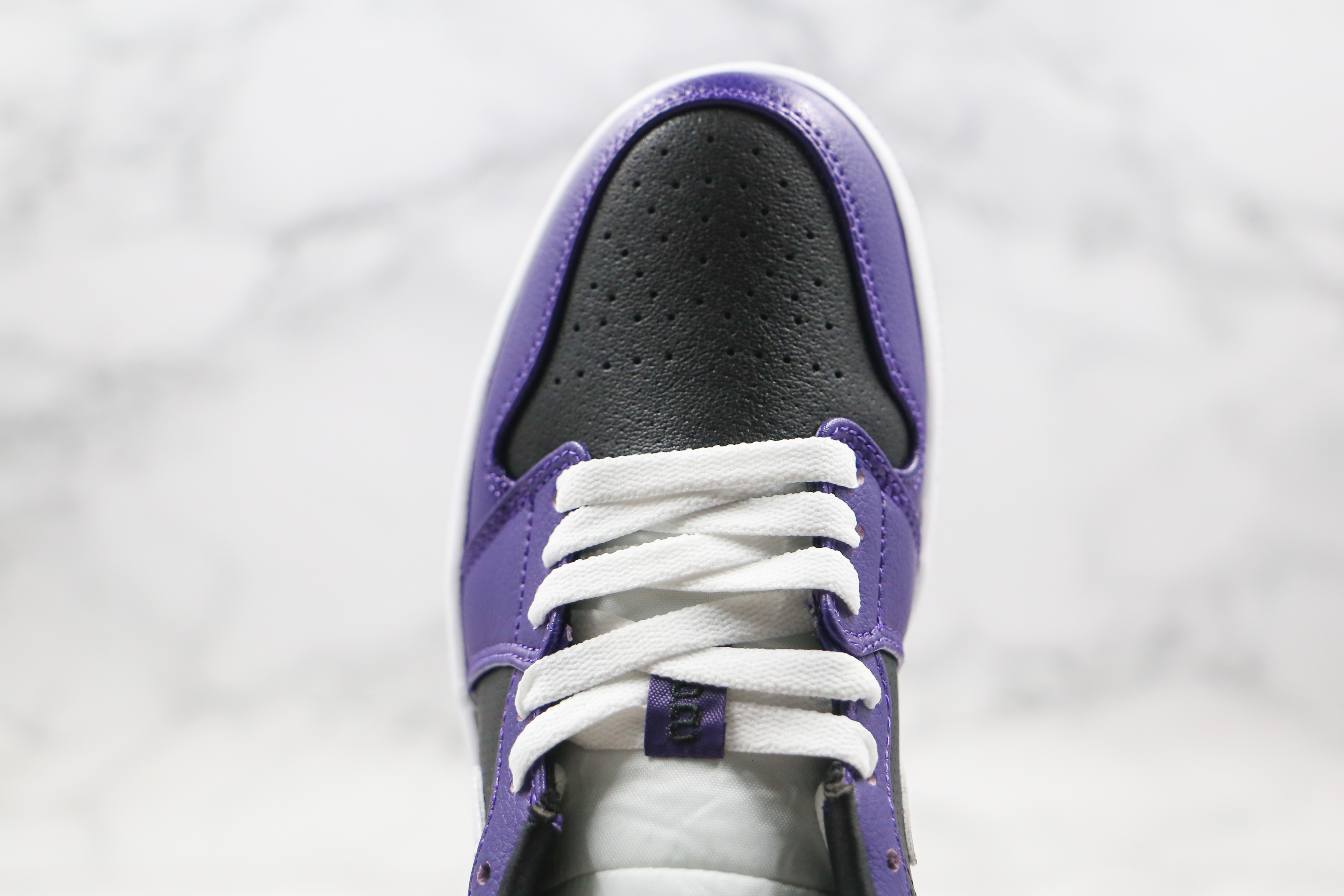 Air Jordan 1 Low Black Purple Splice