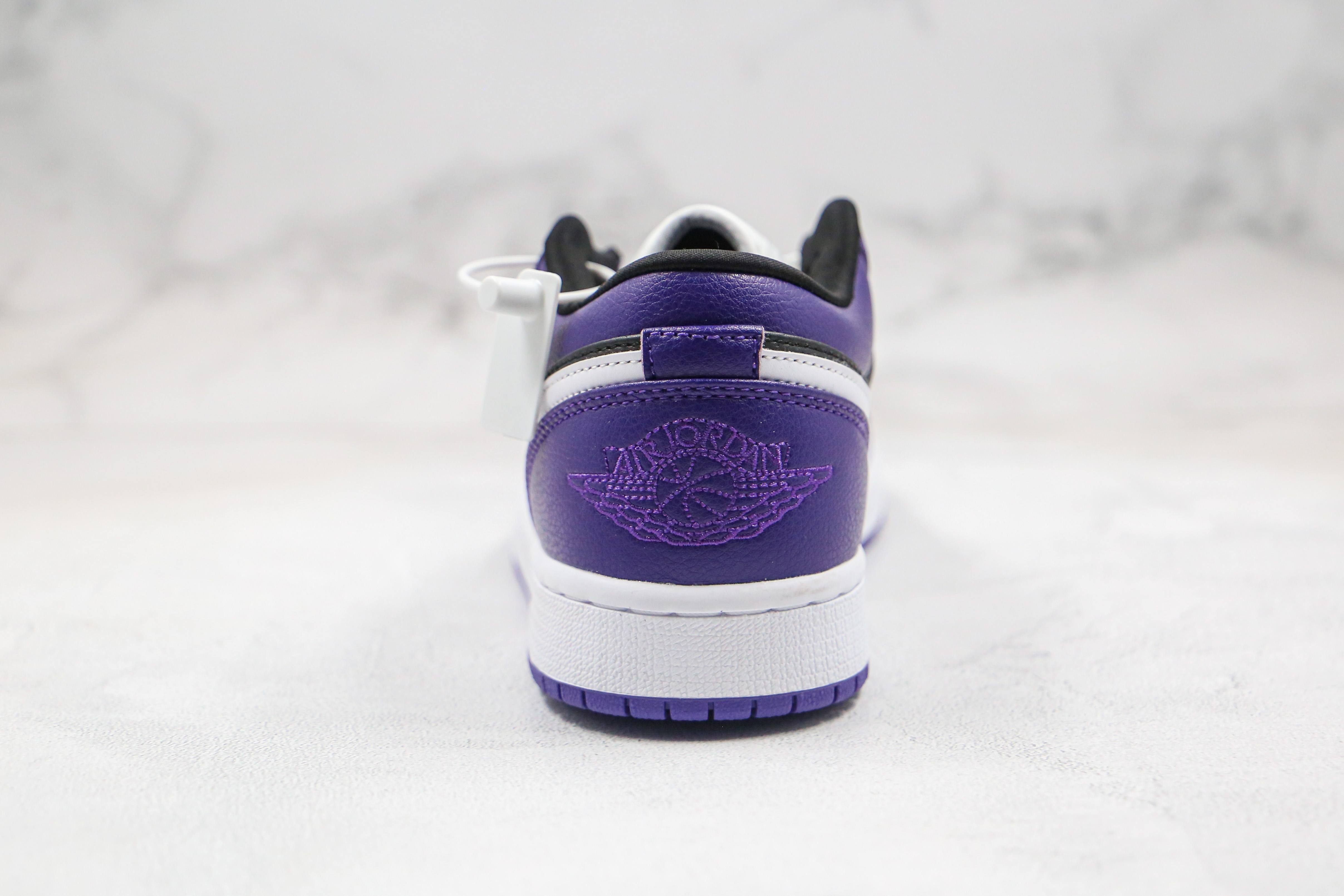 Air Jordan 1 Low Black Purple Splice