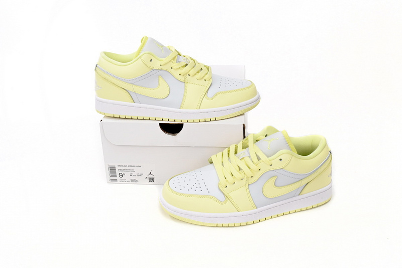 Air Jordan 1 Low Yellow And White