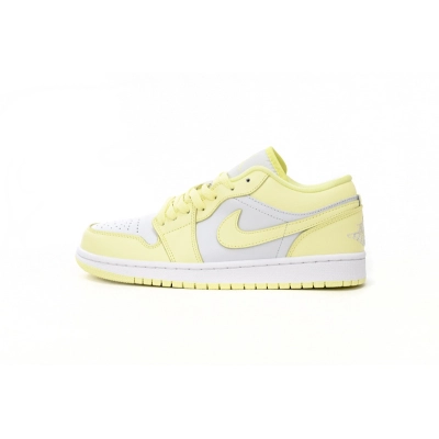 Air Jordan 1 Low Yellow And White 01