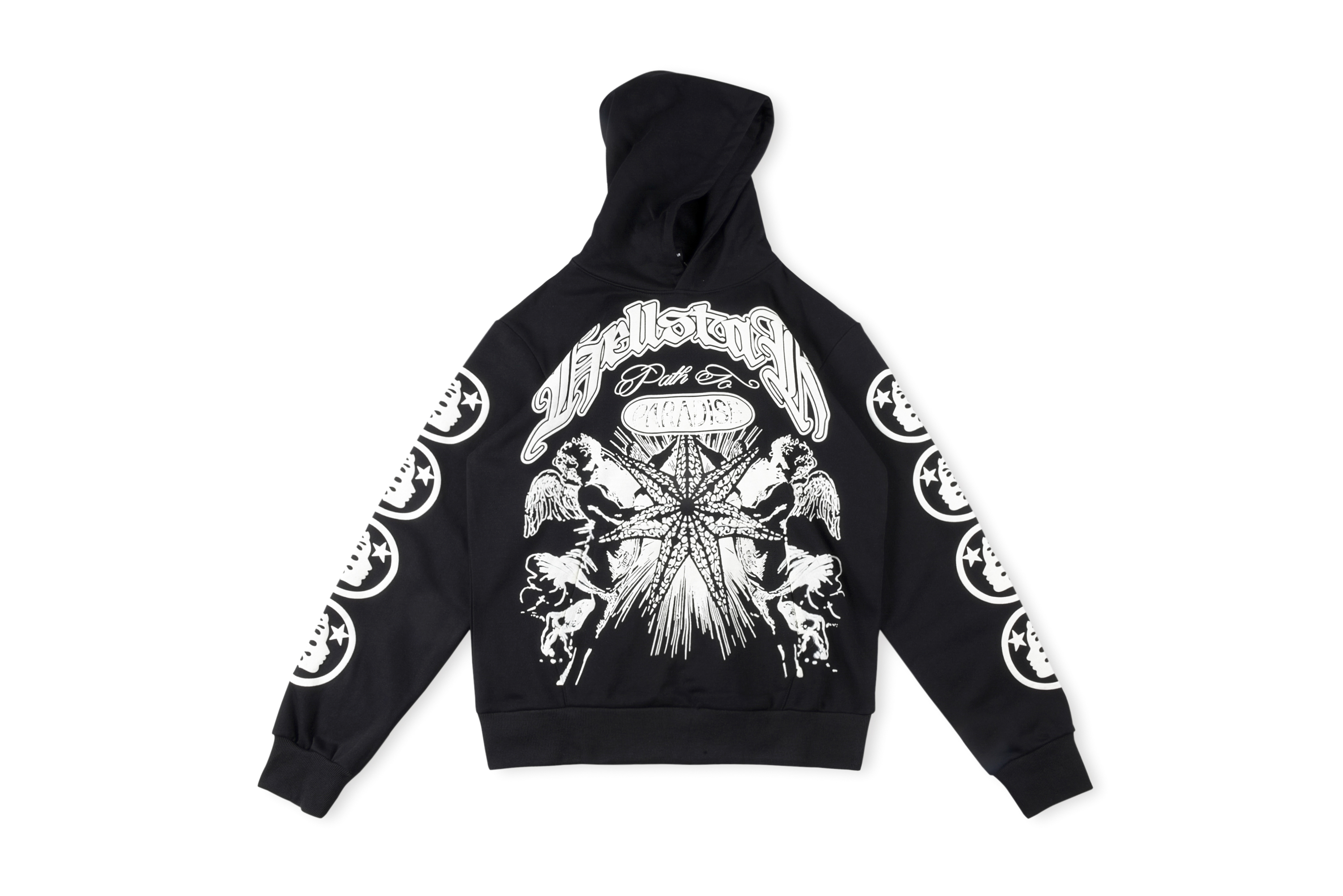 PKGoden Hellstar Black Hoodie Pullovers Casual - Pkgodsneakers.org