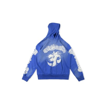 Hellstar Blue Hoodie Pullovers Casual