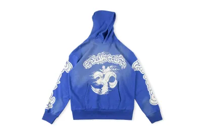  Hellstar Blue Hoodie Pullovers Casual 01