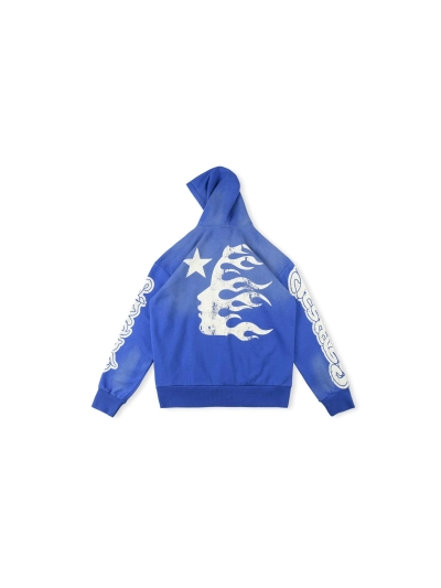  Hellstar Blue Hoodie Pullovers Casual 02