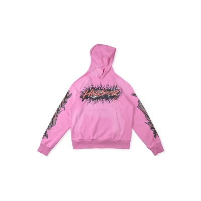 PKGoden Hellstar Brainwashed Without Brain Hoodie Pink 01