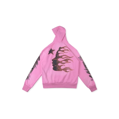 PKGoden Hellstar Brainwashed Without Brain Hoodie Pink 02