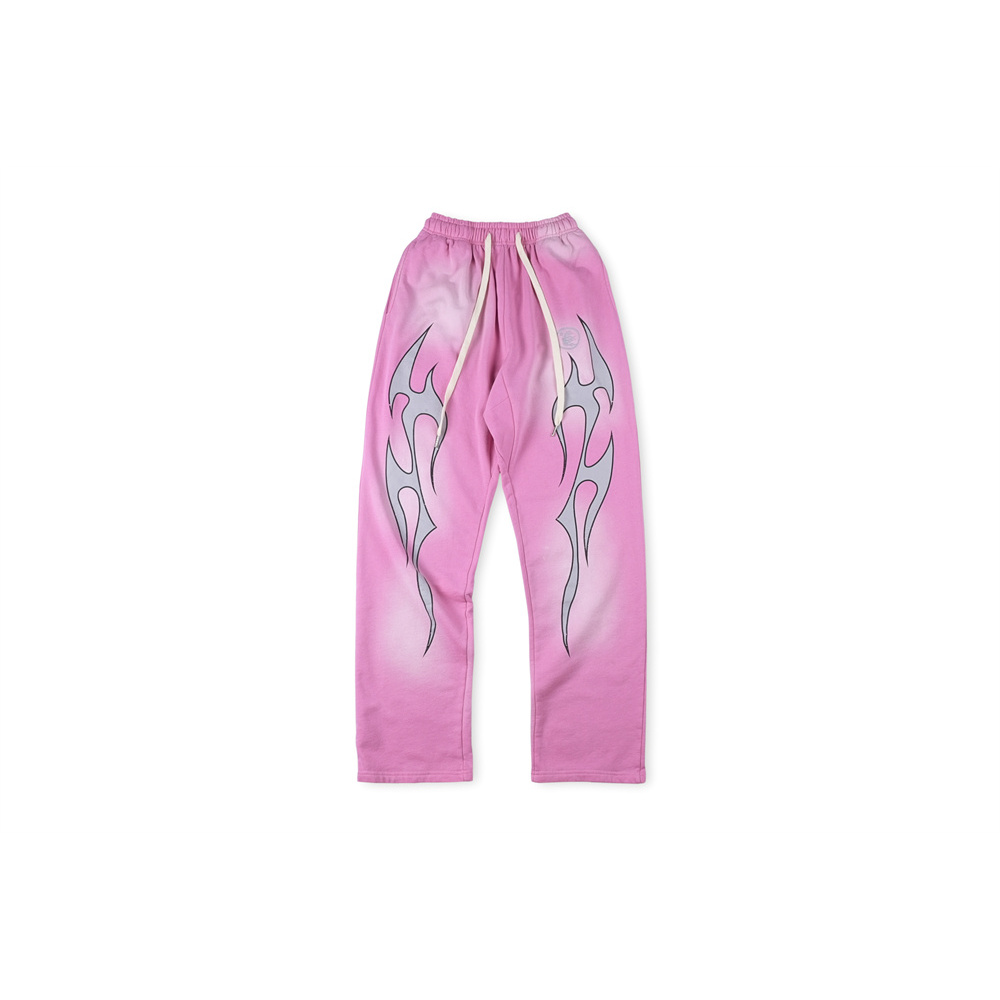  Hellstar Flame Sweatpants Pink
