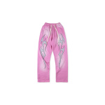  Hellstar Flame Sweatpants Pink