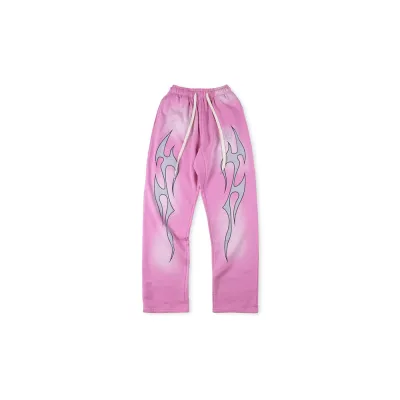 Hellstar Flame Sweatpants Pink 01