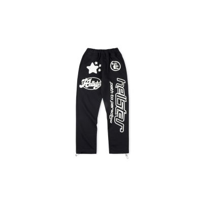 Hellstar Flare Black Sweatpants 01