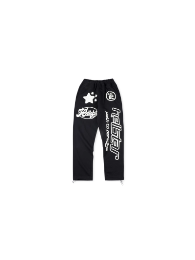  Hellstar Flare Black Sweatpants 01