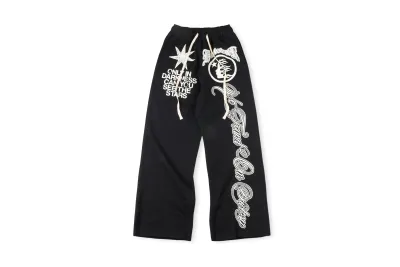  Hellstar Flare Sweatpants Black 01
