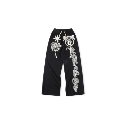PKGoden Hellstar Flare Sweatpants Black 01