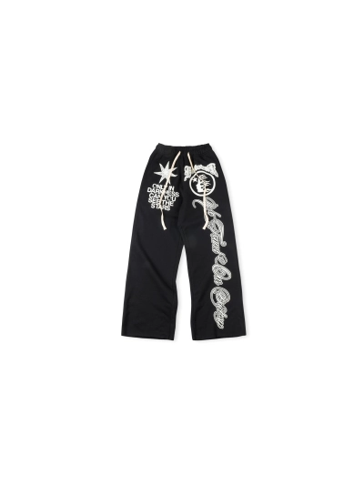  Hellstar Flare Sweatpants Black 01