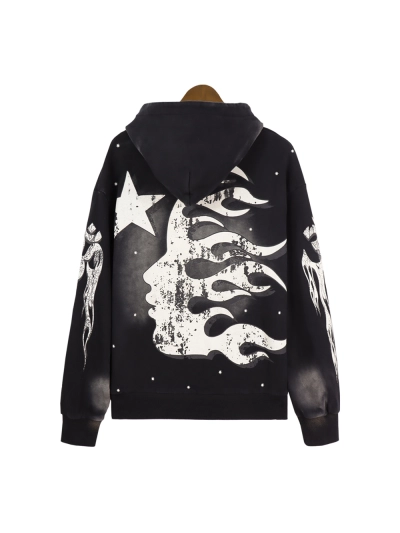 Hellstar Hoodie Black Logo 02